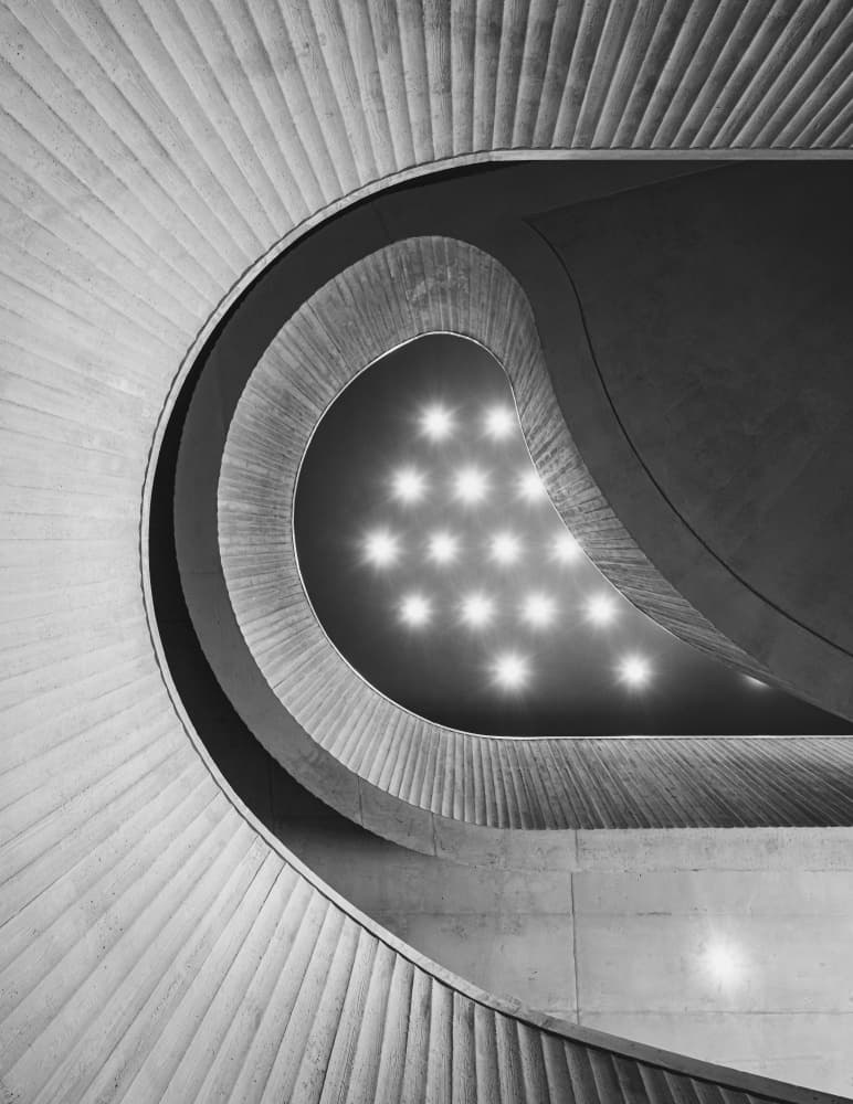 Concrete Spiral Ascent by Amir Ehrlich — canvas wall art