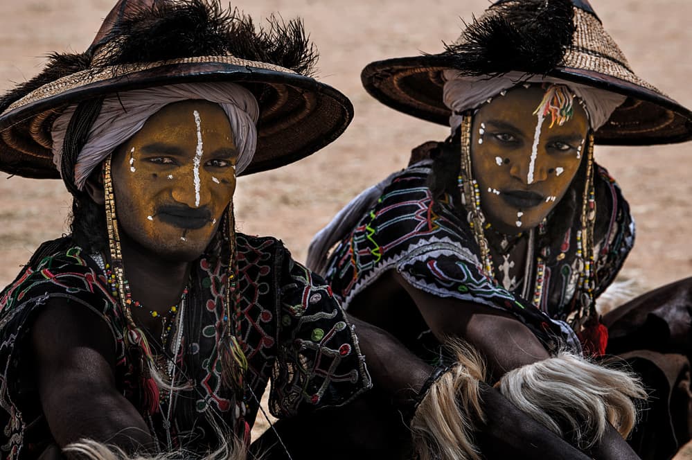 Painted Tribal Faces by Joxe Inazio Kuesta Garmendia — canvas wall art