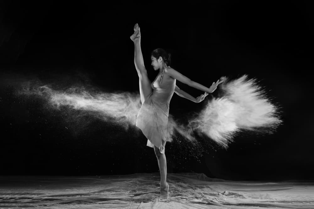 Exploding Powder Ballet by Rob Li — canvas wall art