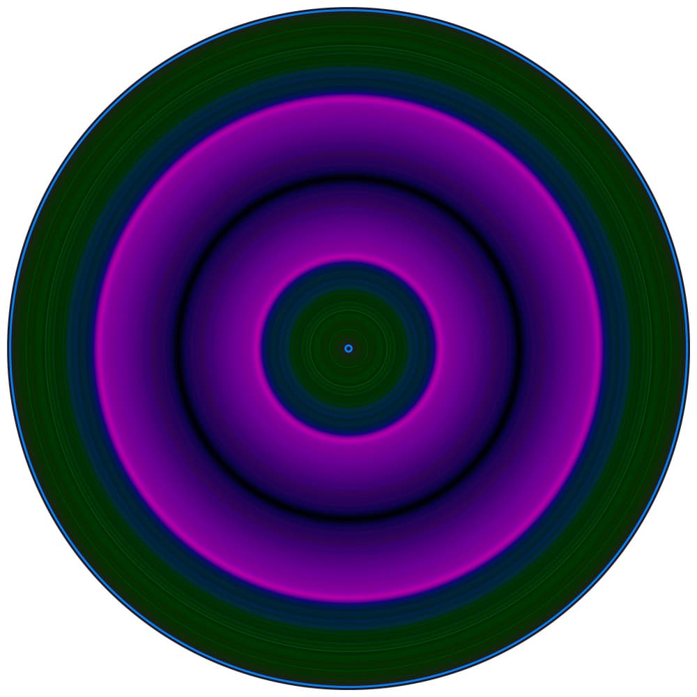 Concentric Purple Glow by PASLIER Morgan — canvas wall art
