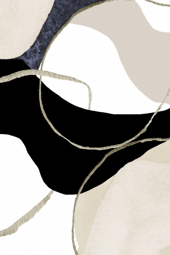 Elegant Abstract Flow by Sally Ann Moss — canvas wall art