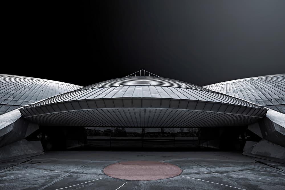 Futuristic Modern Architecture by Roland Weber — canvas wall art
