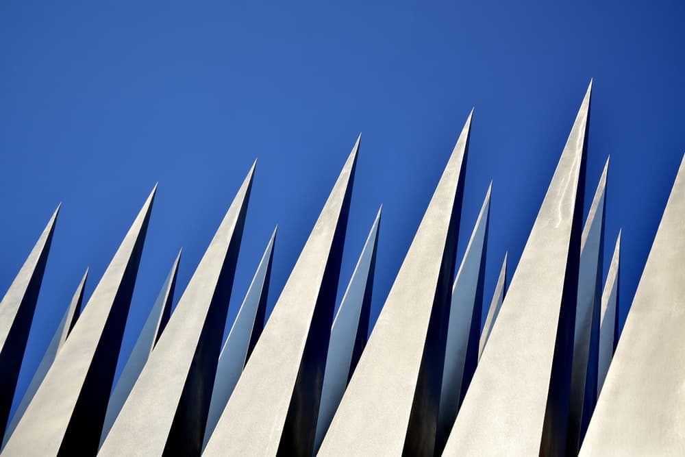 Sharp Blue Spikes by Christina Sillèn — canvas wall art
