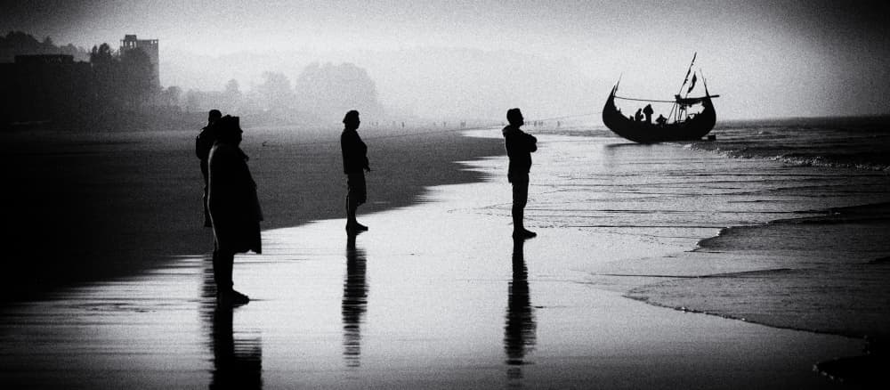 Misty Beach Dawn by Garik — canvas wall art