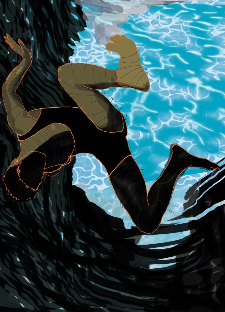 Diving Into Depths by XHOZUCAN — canvas wall art