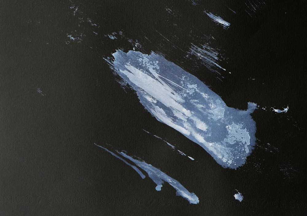 Abstract Blue Movement by Santhosh ch — canvas wall art