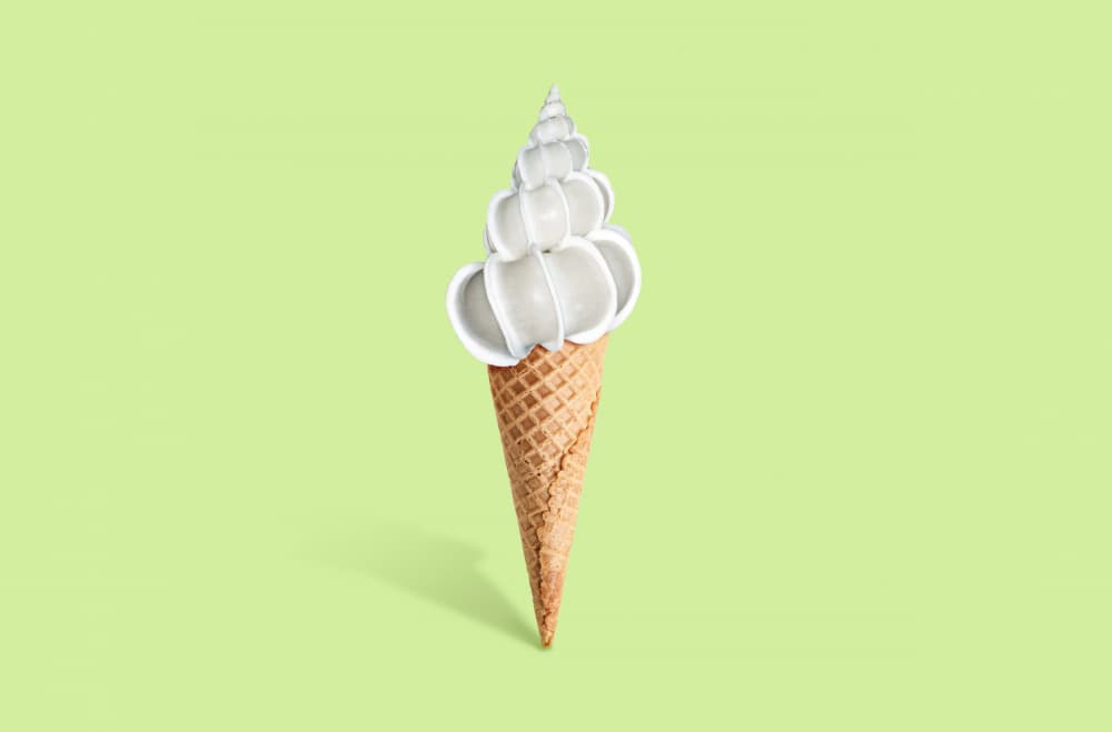 Spiral Ice Cream Cone by Artem Pozdniakov — canvas wall art