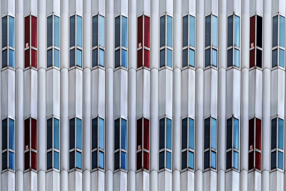 Geometric Window Pattern by Henk van Maastricht — canvas wall art
