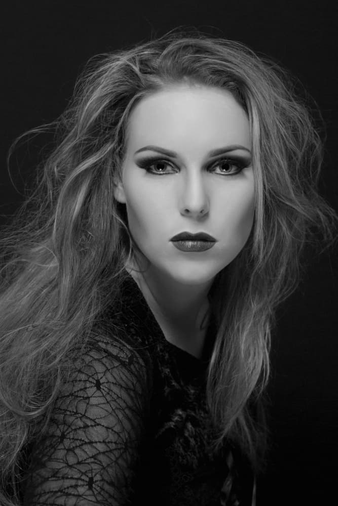 Dark Glamour Portrait by Carine Belzon — canvas wall art