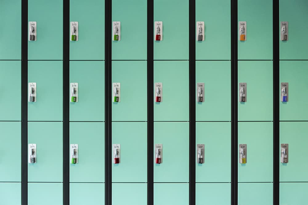 Modern Storage Lockers by Rolf Endermann — canvas wall art