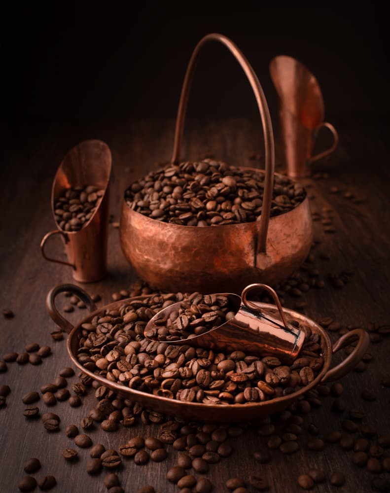 Rustic Copper Coffee by Margareth Perfoncio — canvas wall art