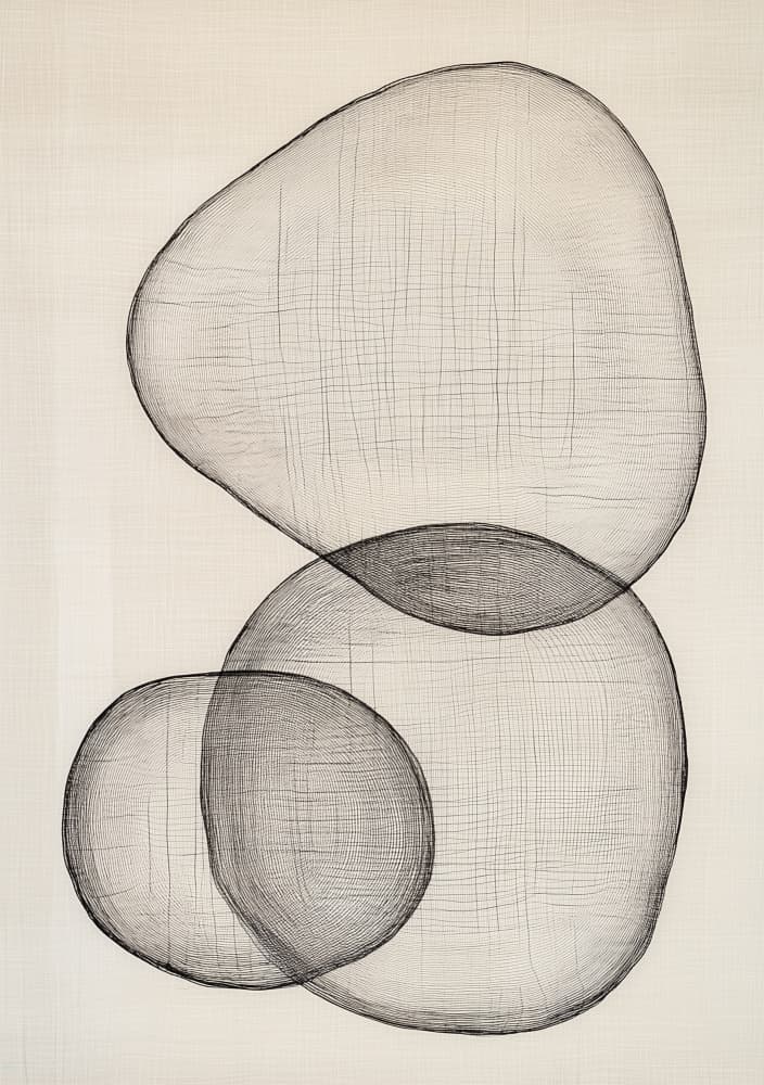 Overlapping Abstract Forms by Studio Palette — canvas wall art