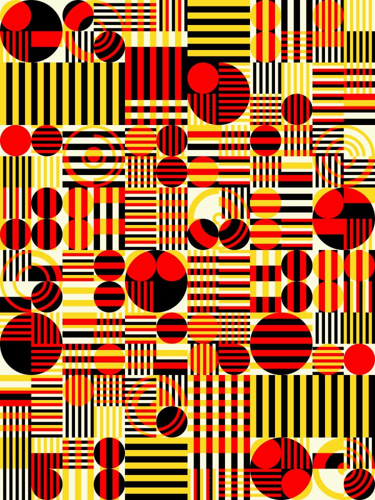 Bold Geometric Composition by Petr Strnad — canvas wall art