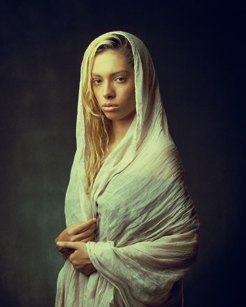 Classical Woman Portrait by Mehdi Mokhtari — canvas wall art