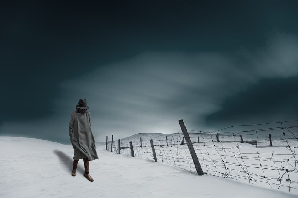 Mysterious Snow Journey by Bingo Z — canvas wall art