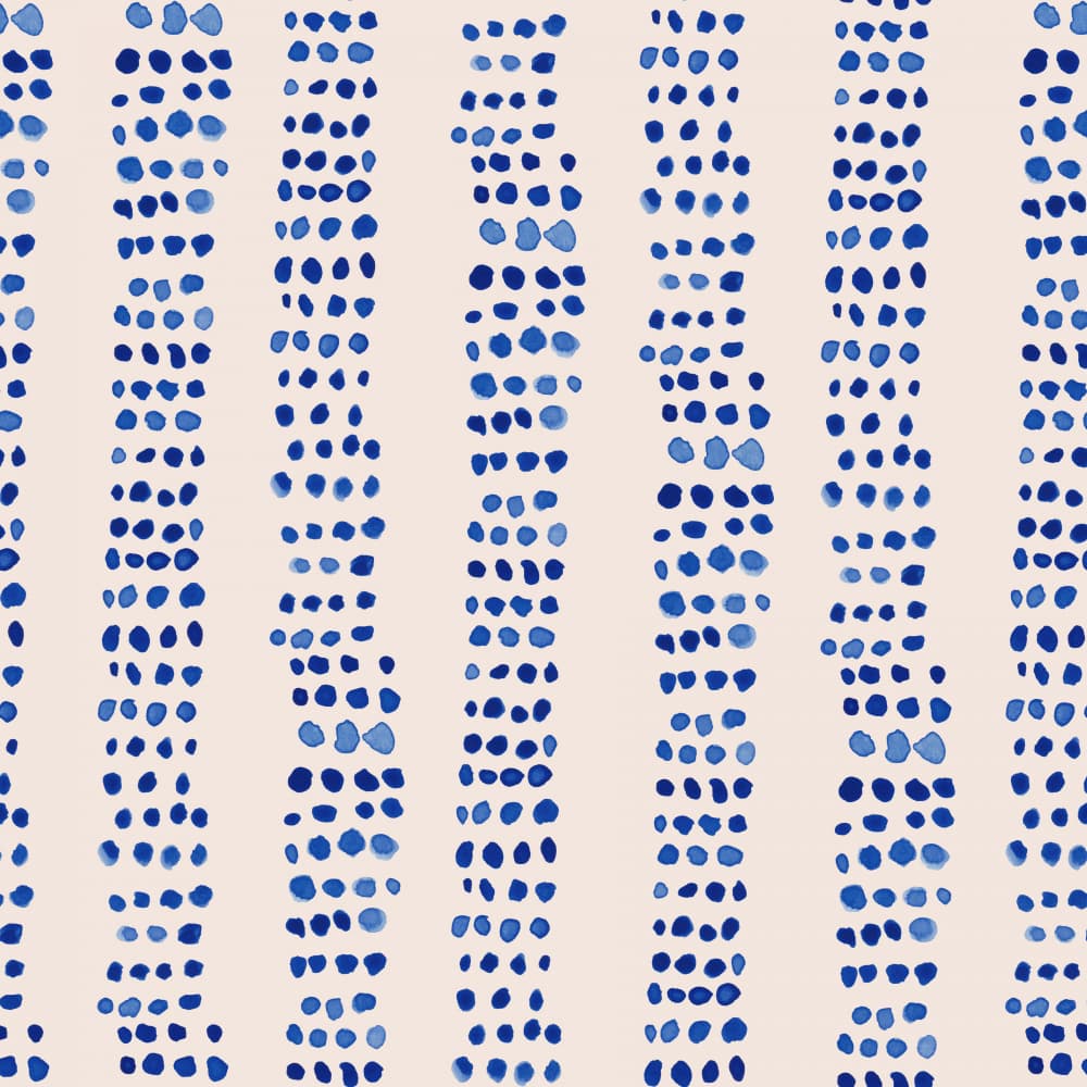 Organic Blue Dot Pattern by Irene Demetri — canvas wall art