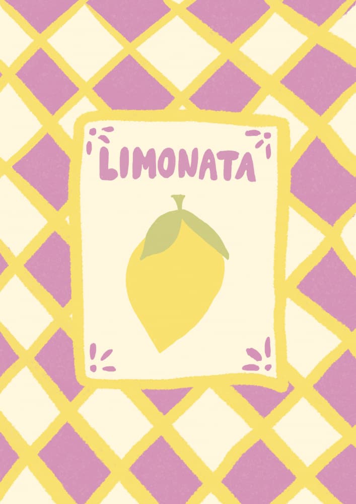 Limonata Lemon Delight by Studio Dolci — canvas wall art