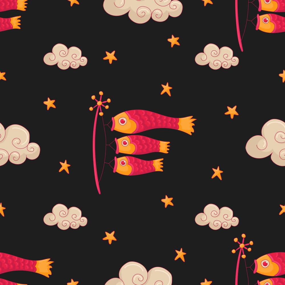 Koinobori Night Sky by Marika Barsrsind β canvas wall art