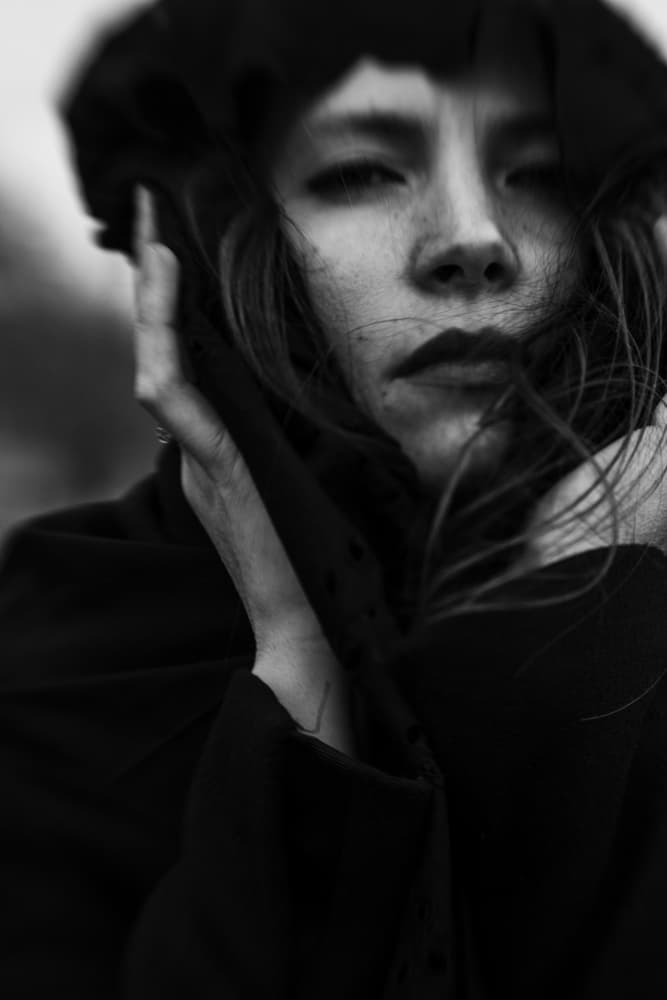 Mysterious Dark Portrait by Bogdan Bouşcă — canvas wall art