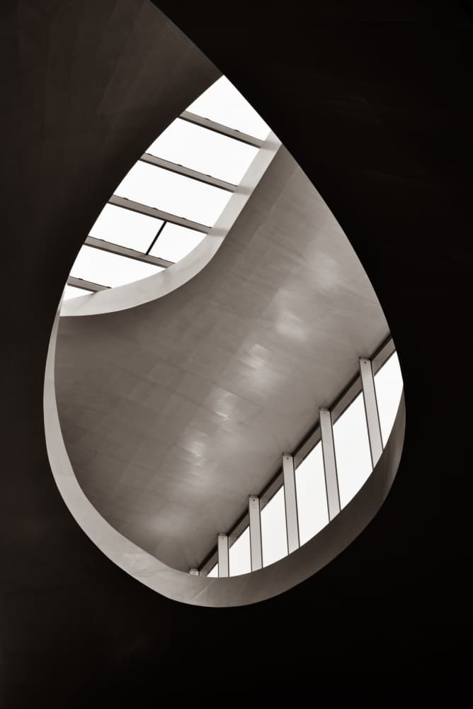Sleek Abstract Light Aperture by monique gilleman — canvas wall art
