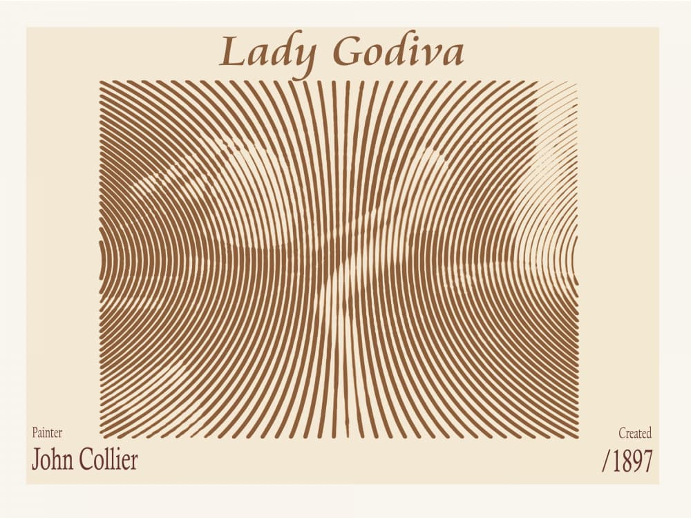 Nude Lady Godiva Illusion by Doa Project — canvas wall art