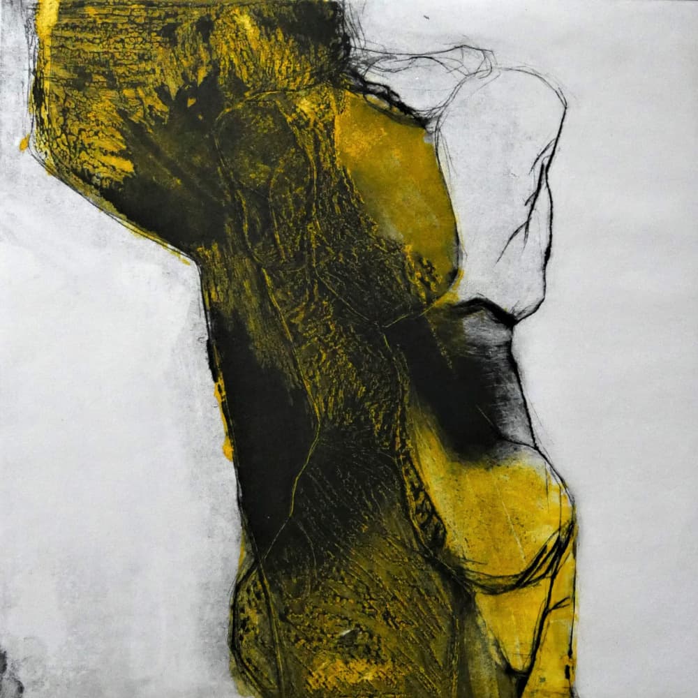 Abstract Human Torso by Doris Schmitz — canvas wall art