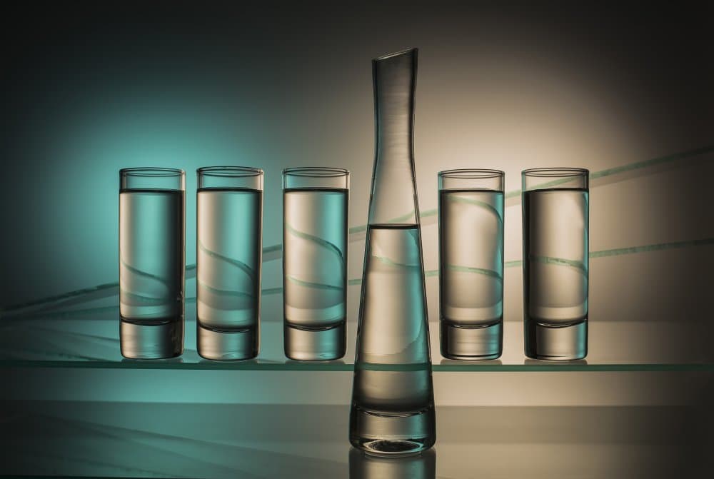 Elegant Water Glassware by Evgeniy Popov — canvas wall art