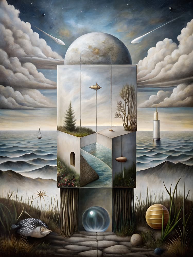 The Nature of Dreams by Miguel Bruzual — canvas wall art