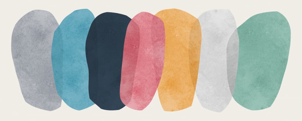 Soft Abstract Shapes by Vitor Costa — canvas wall art
