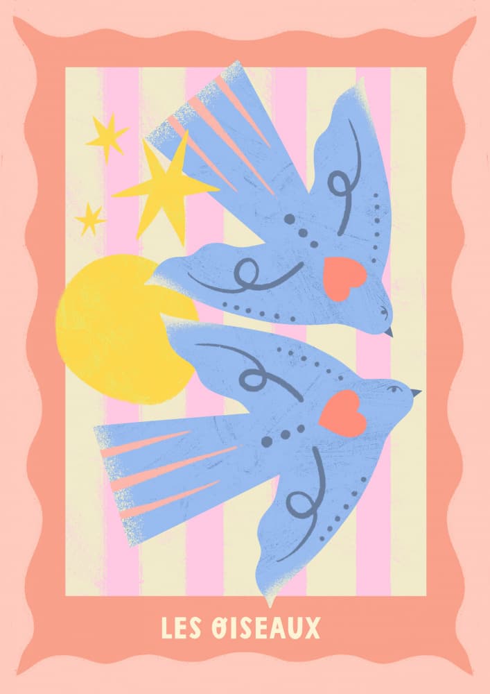 Les Oiseaux by Melissa Donne — canvas wall art