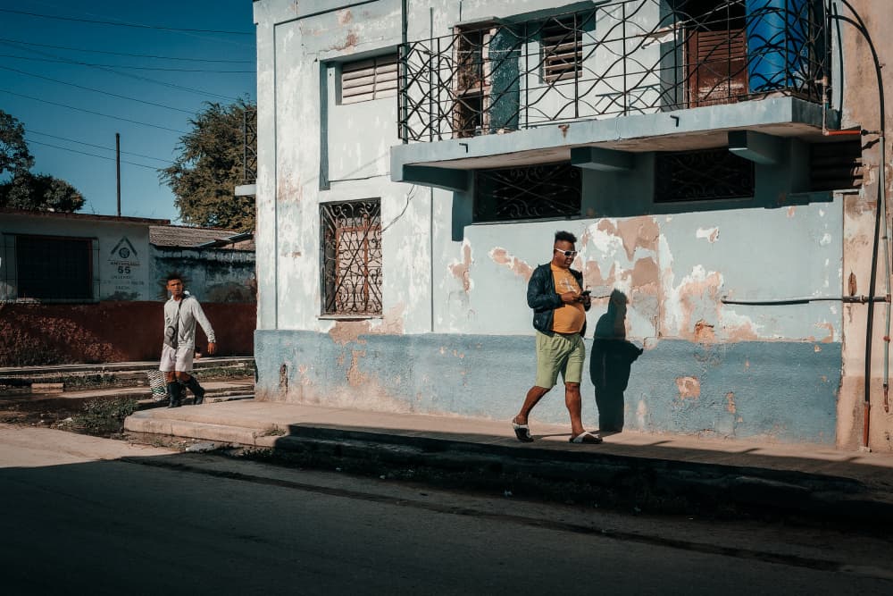 Caribbean Street Life by Andy Bauer — canvas wall art