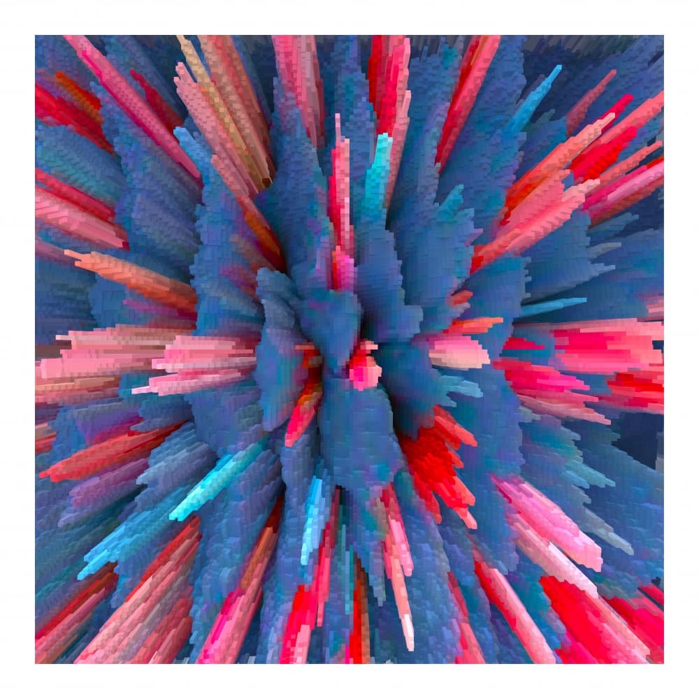 Dynamic Color Burst by PASLIER Morgan — canvas wall art