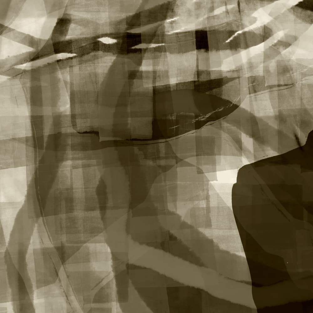 Abstract Sepia Geometry by Dina Dankers — canvas wall art