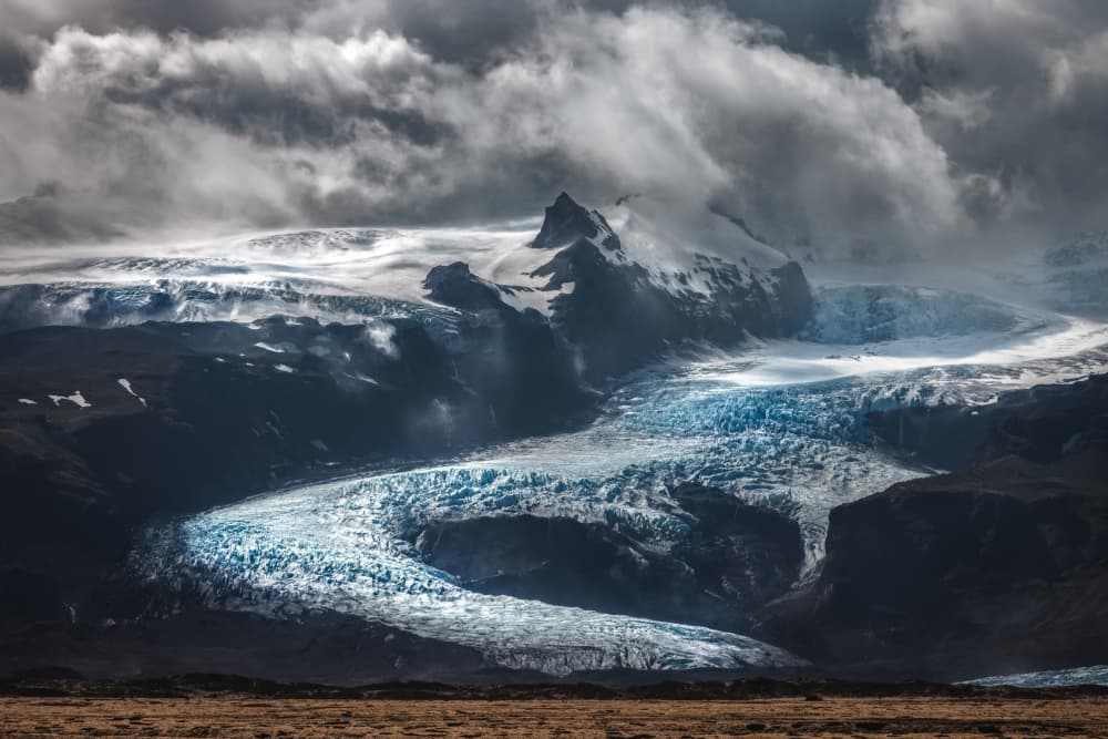 Majestic Blue Glacier by Jacek Swiercz — canvas wall art