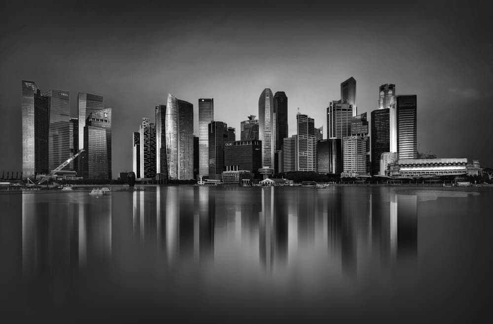 Sleek City Reflections by Ahmed Thabet — canvas wall art