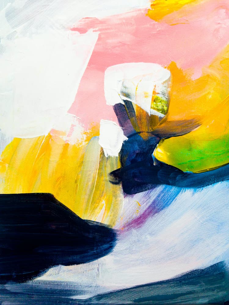 Vibrant Abstract Strokes by Ejaaz Haniff — canvas wall art