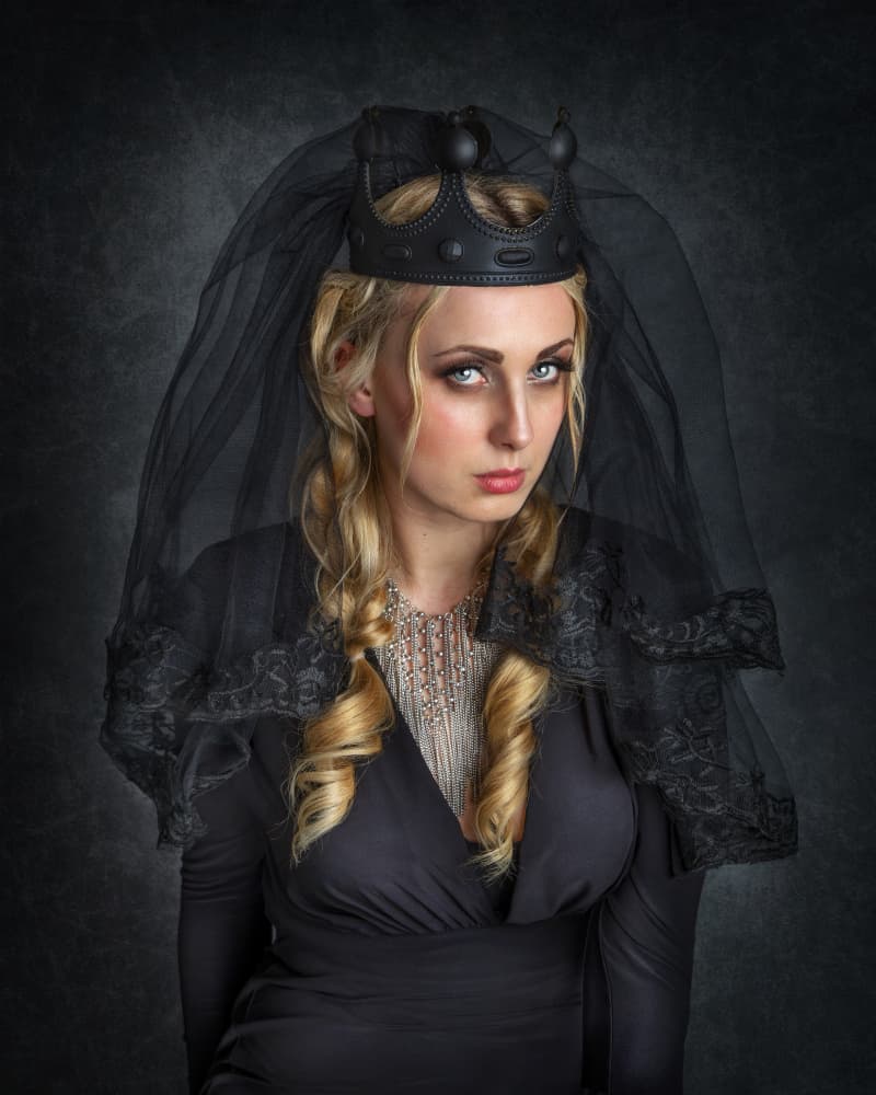Gothic Queen Portrait by Kieran O Mahony AIPF — canvas wall art