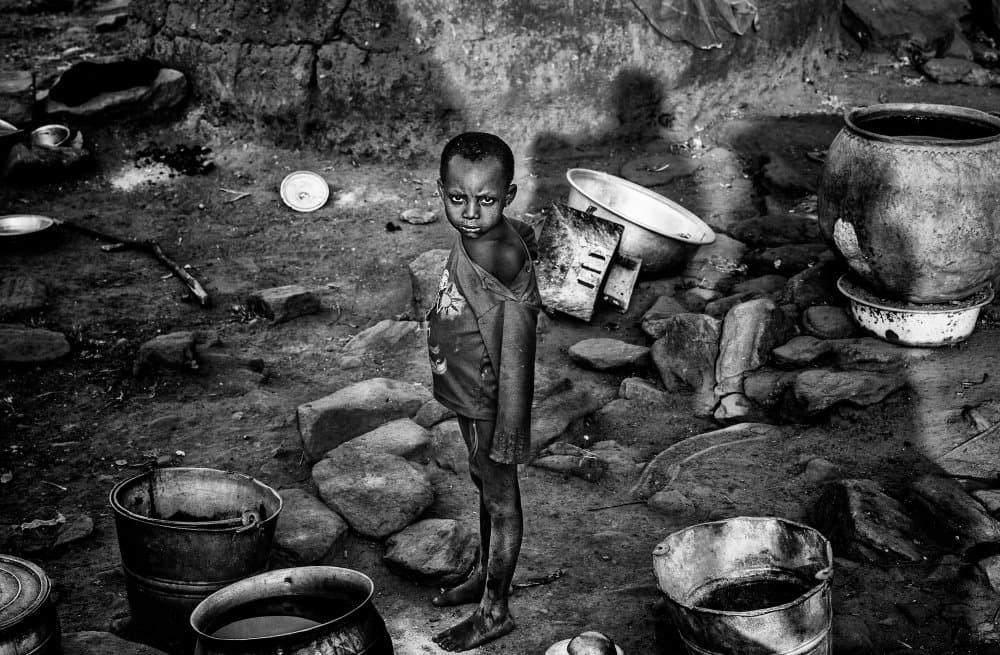 Barefoot Child Portrait by Joxe Inazio Kuesta Garmendia — canvas wall art