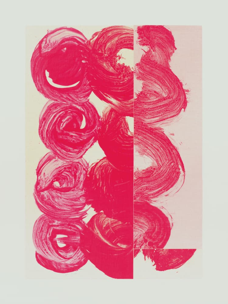 Vibrant Pink Brushstrokes by Diana Jahns — canvas wall art