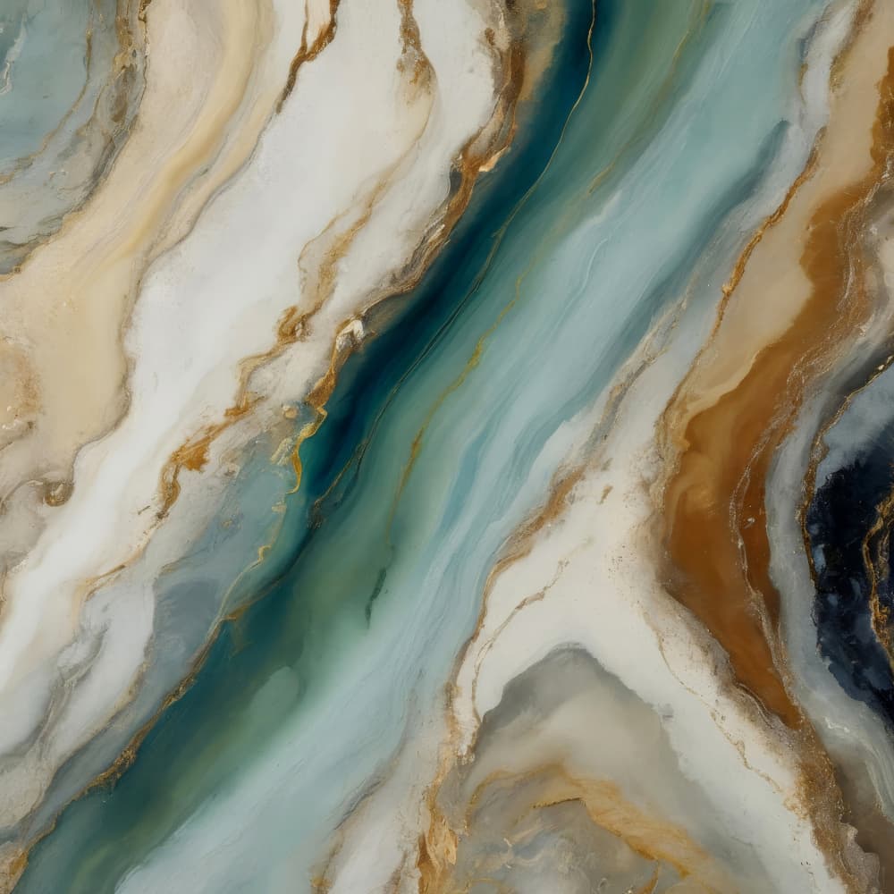 Fluid Teal Agate by Alpenglow Workshop — canvas wall art