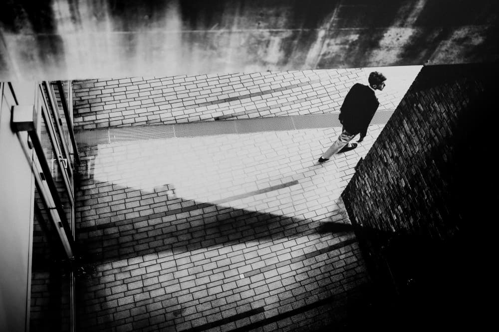 Urban Light and Shadow by Kurosaki Sangan — canvas wall art