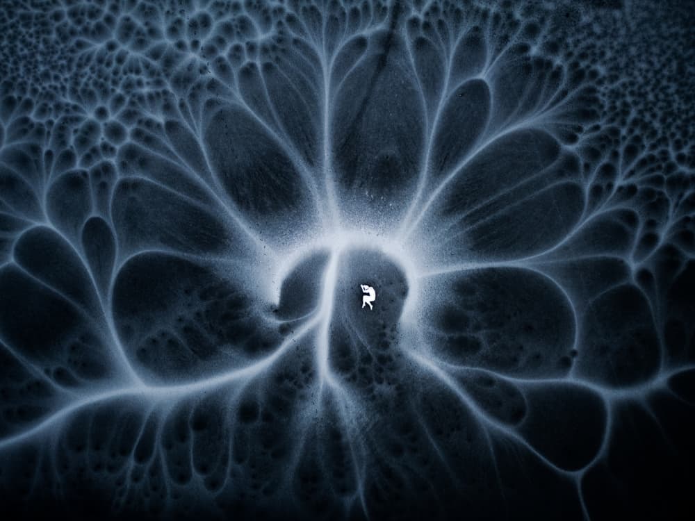 Frozen Abstract Figure by Leszek Paradowski — canvas wall art