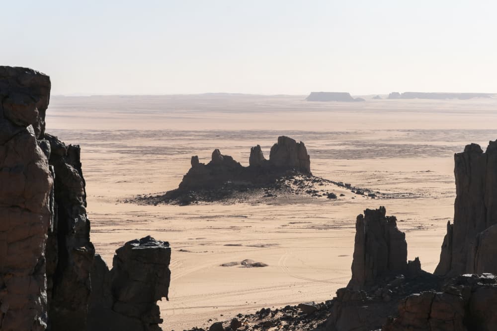 Desert Rock Formations by Photolovers — canvas wall art