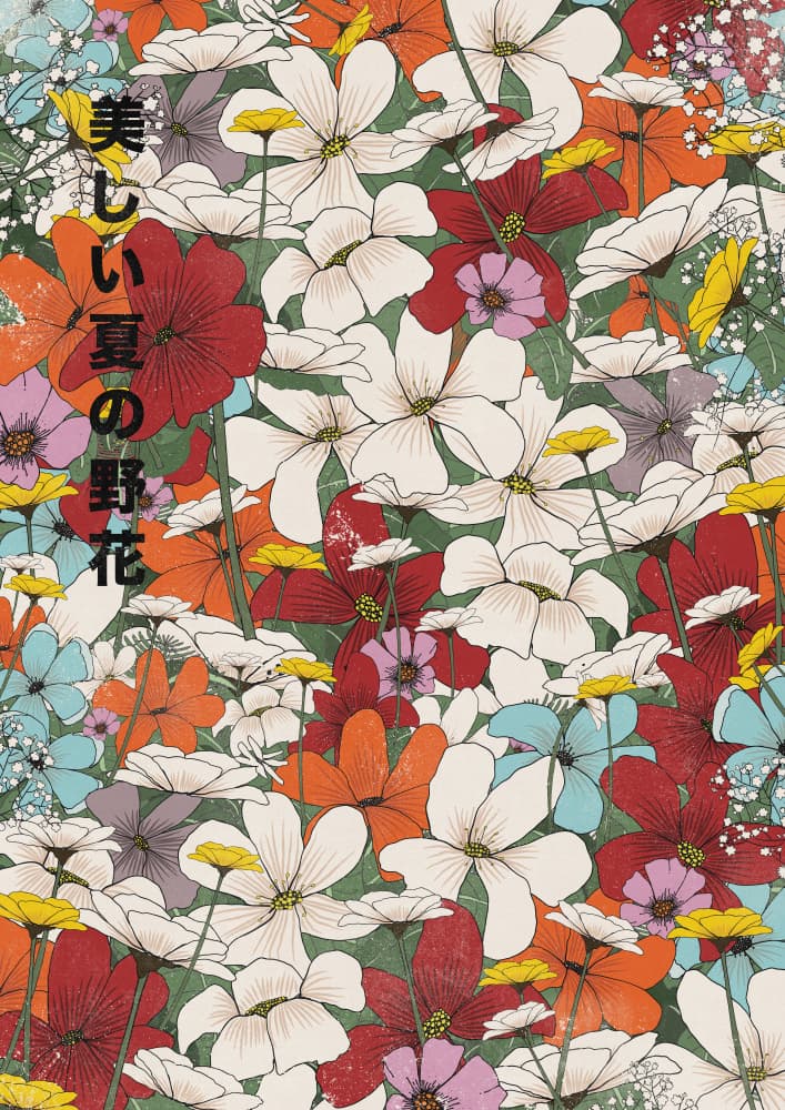 Beautiful Summer Wildflowers by Nicholas — canvas wall art