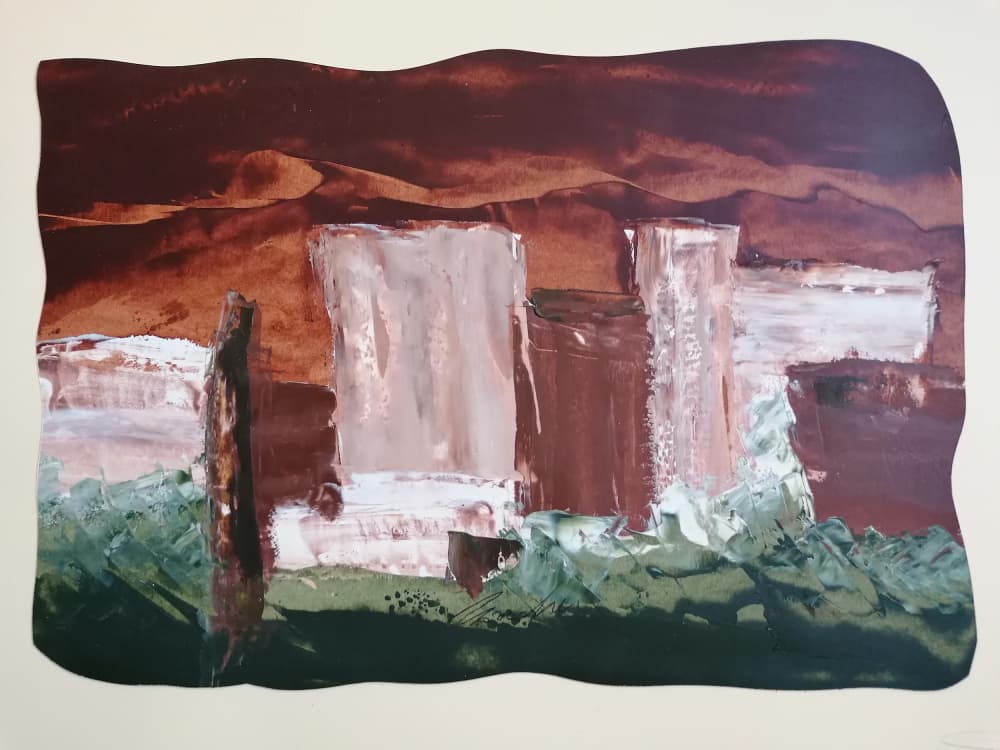 Abstract Desert Structures by Stefano Mazzolini — canvas wall art