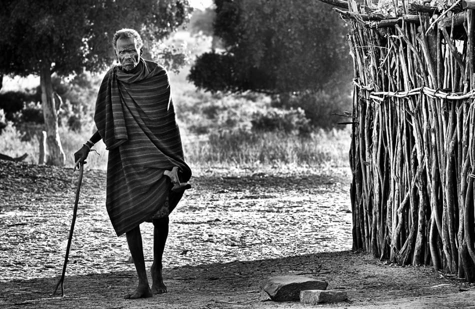 African Elder Dignity by Izidor Gasperlin — canvas wall art