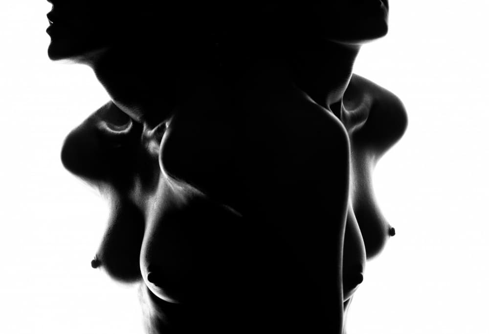 Shadowed Female Forms by Anton Belovodchenko — canvas wall art