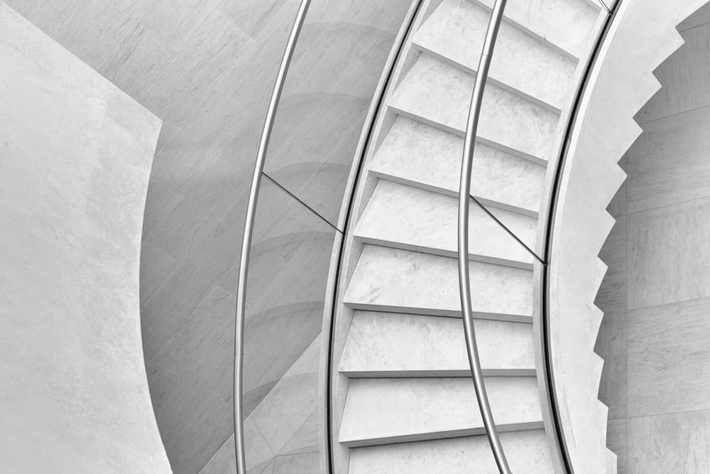 Abstract Staircase Design by Jeroen van de Wiel — canvas wall art