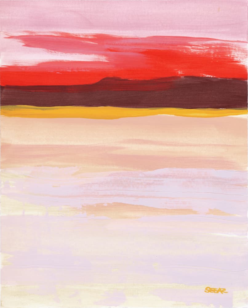 Vibrant Abstract Horizon by Angela Seear — canvas wall art