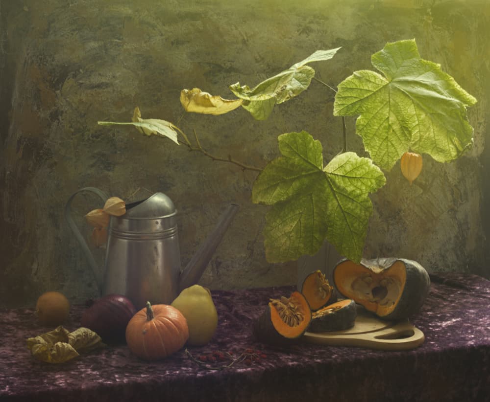 Autumn Harvest Still Life by UstinaGreen — canvas wall art